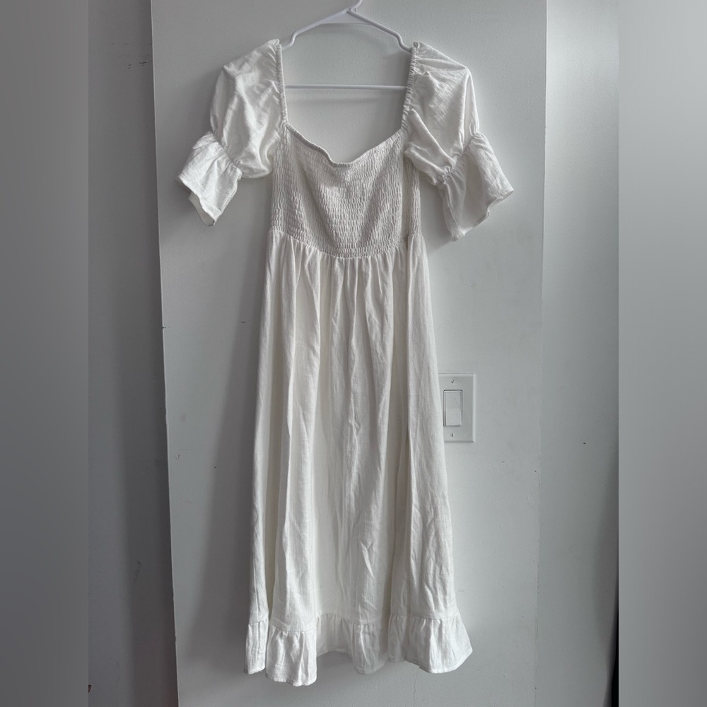 Girl and the Sun Soleil Midi Dress in White